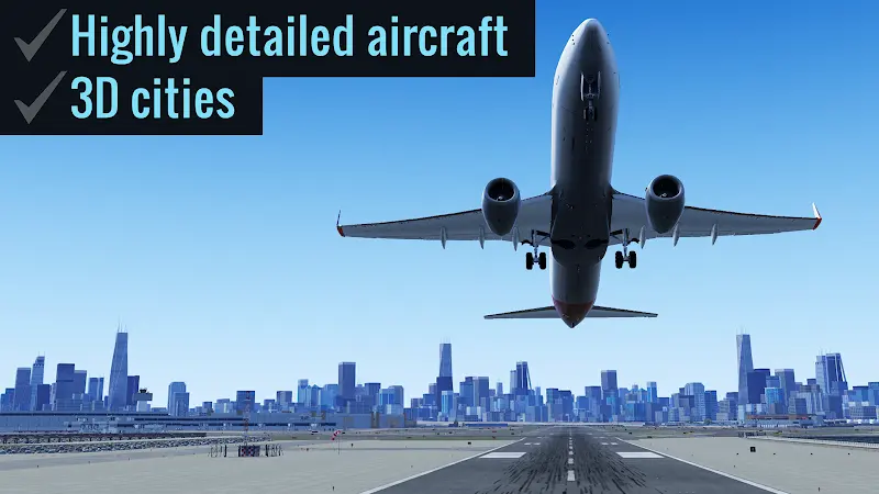 Screenshot ufficiale di X-Plane Flight Simulator